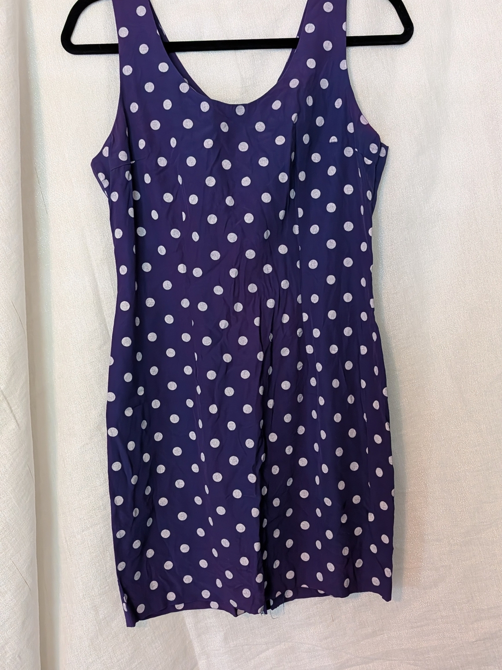 Vintage Blue Polka Dot Dress 1980s Or 90s